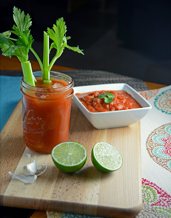 Salsa Bloody Mary Cocktails - Chef Alli